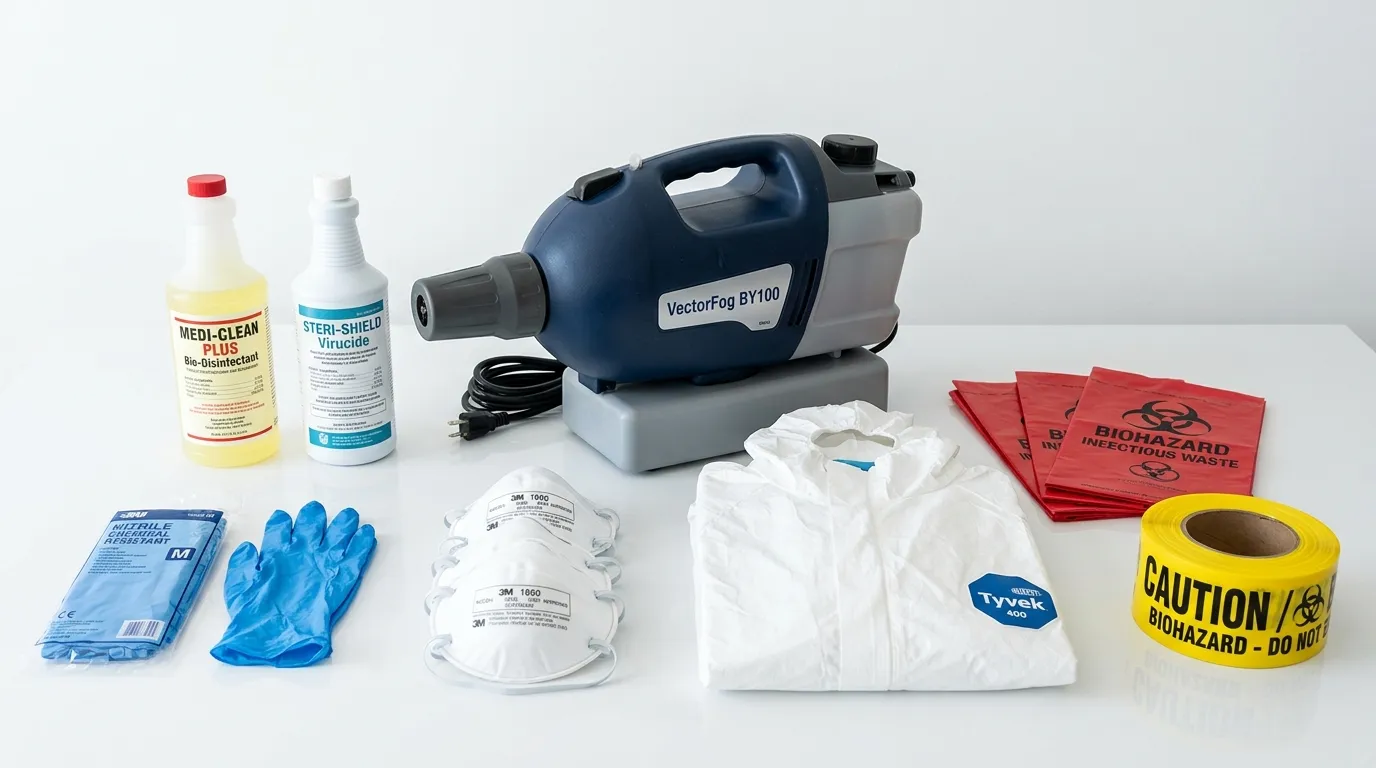 Professional biohazard remediation crew working in Fox Chapel